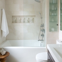 Modern Bath Tub Small Bathroom Remodeling Decorating Ideas Glass Wall